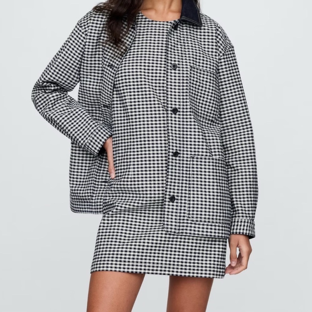 Gap × Doen Gingham Denim Jacket - Size Small - LIMITED EDITION NEW